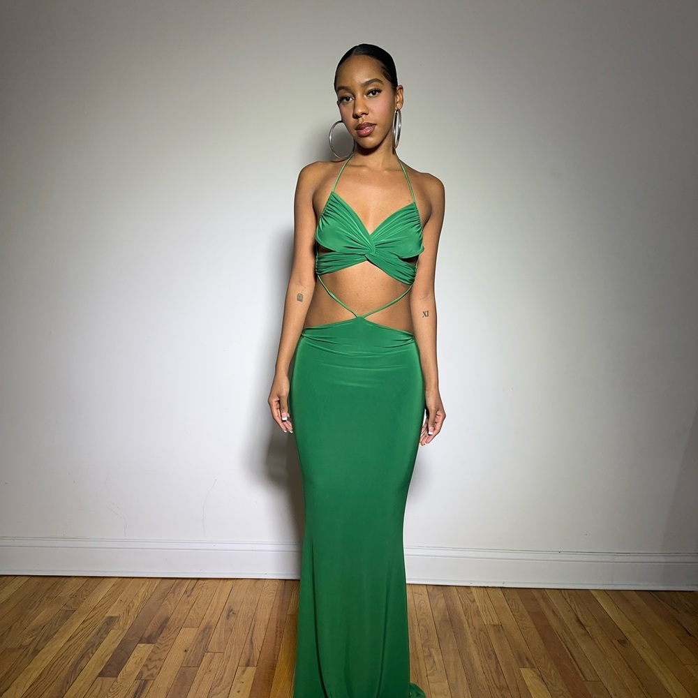 FASHION NOVA GREEN MERMAID DRESS